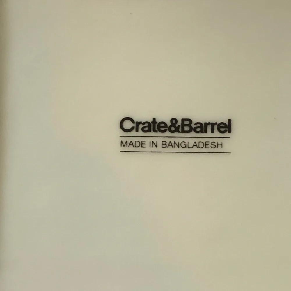 Crate & Barrel 🆕 (2) 6” square reindeer
